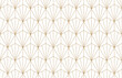 Geometric seamless pattern, ornamental repeat background in oriental and art deco style with hexagon grid line, png transparent.