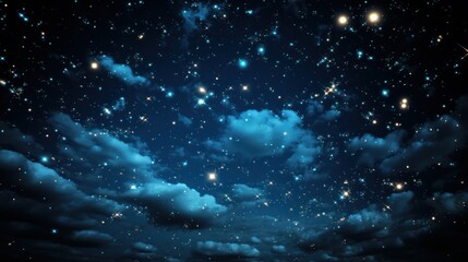 Wall Mural - Starry sky, space, pitch black