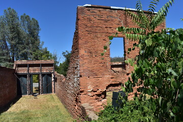 Ruins of Shasta Historic Buildings near Redding, California 