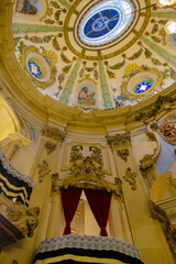 Wall Mural - The interior architecture of the colonial Catholic church of Our Lady of Lapa of Merchants, Rio de Janeiro, Brazil