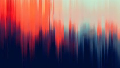 Wall Mural - Creative motion glitch texture: Abstract colorful vertical lines Blurred Noise