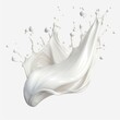 © Gilang - 3d render, milk splash isolated on background