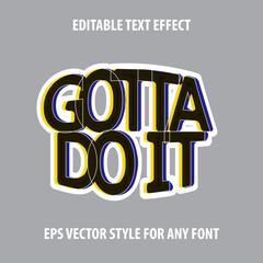 Poster - Editable text effect in graffiti retro style