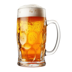 Wall Mural - Beer mug isolated on white transparent background, PNG