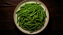 Sauteed Green Beans On Plate