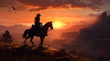 A Tale Of Dust And Dreams In The Wild West: A Digital Painting 