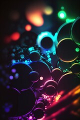 Sticker - Color light trail background material