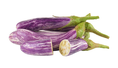 Wall Mural - eggplant isolated on transparent png