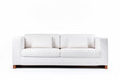 © pkproject - Colorful Contrast: The Allure of an White Sofa Against a White Backdrop - Unveil the captivating charm of color contrast as an white sofa commands attention against a white canvas.