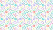 © izzul fikry (ijjul) - colorfull line doodle seamless pattern childish, cright background, textile pattern
