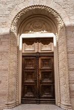 Decoration Of The Door Of The Side Entrance Of The Cathedral Of Saint Tryphon In The Old City Of Kotor, Montenegro