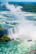 Horseshoe Fall, Niagara Gorge and boat in mist, Niagara Falls, Ontario, Canada. High quality photo
