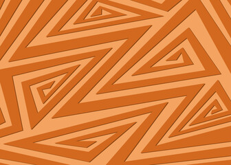 Poster - minimalist background with abstract geometric and curly lines. simple aztec ornament