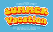 © Dot Spring - summer vacation colorful modern 3d editable text effect and typography design