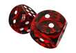 Red Dice for Casino 3D render