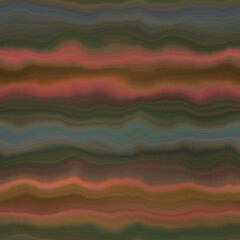 Wall Mural - Vibrant tie dye wash stripe wave seamless pattern. Blurry fashion effect summer hippy background with space dyed wavy streaks print.