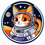 Fototapeta Pokój dzieciecy - astronaut cat