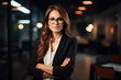 © aicandy - Confident Businesswoman with Exceptional Skills and Professional Demeanor Working in a Modern Office