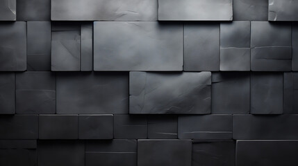 Wall Mural - black  brick Wall