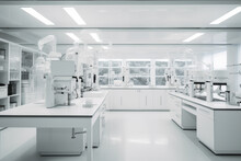 Modern White Laboratory Tecnology.