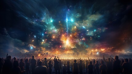 Canvas Print - lights at night
