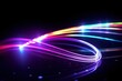 © AKKA - abstract futuristic background with pink blue glowing neon moving high speed wave lines and bokeh lights. Data transfer concept Fantastic wallpaper