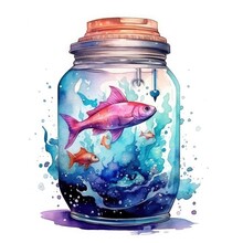 Fish In A Glass Jar