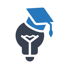 Wall Mural - Education innovation idea vector icon