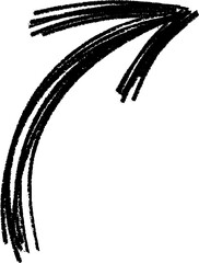 Poster - Hand drawn arrow pointing vector