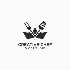 Wall Mural - Fast food chef home logo restaurant chef logo design concept Food Restaurant vector