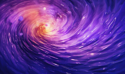 Fantasy cosmos wallpaper. Purple whirlpool holographic background. For banner, postcard, book illustration. Created with generative AI tools