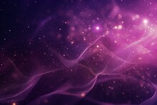 Abstract Purple Sparkle Particles Background