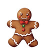 © Danbamstore - gingerbread person with gingerbread  clipart watercolor clip art water color