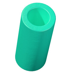 Poster - Light green tube 3D