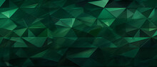 Abstract Triangular Dark Green Mosaic Tile Wallpaper