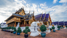 Wat Baan Den Chiangmai Thailand Landmark วัดบ้านเด่น บ้านเด่นสะหรีศรีเมืองแกน เชียงใหม่ ประเทศไทย วัด Buddha Image Landscape