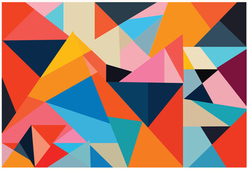 abstract painting geometric background, colorful canvas, modern poster, wallpaper decoration 