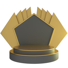 3d podium stage