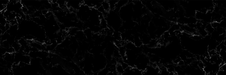 Poster - horizontal elegant black marble texture background,vector illustration.