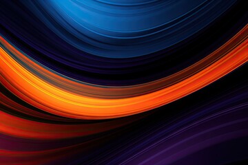 Canvas Print - Abstract dynamics. Modern line light banner with creative digital effects