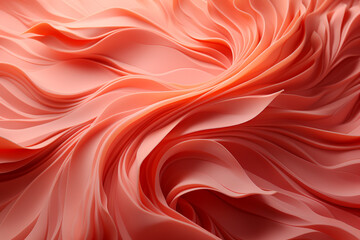 Poster - Beautiful trends peach pattern texture background. Macro photography view.  Generative AI technology.