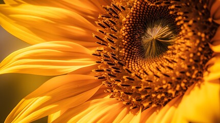 Wall Mural - sunflower close up