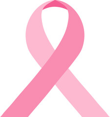 Pink ribbon, national breast cancer awareness month design .