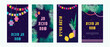 Sukkot, jewish holiday. four spices, traditional symbols, herbs of the etrog, lulav, Arava, Hadas. Jewish holiday, greeting card set. Hebrew Text Translation: four species and Happy Sukkot Holiday