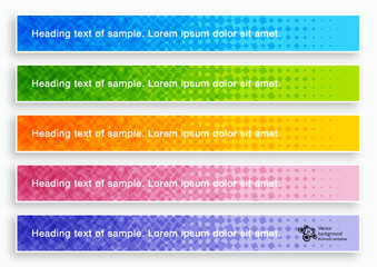 Wall Mural - headline design template. vector graphics.