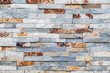 Mur en briques de pierres grises et marron marbré - Mur décoratif pour l'extérieur