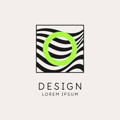 Poster - a composition with abstract elements in a popular style. elemetns for your design.