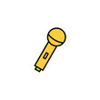 © Lunaraa - Microphone icon vector for web and mobile app. karaoke sign and symbol