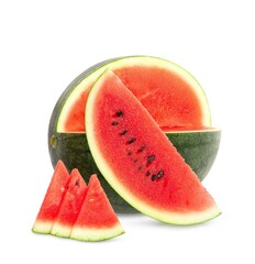 Wall Mural - watermelon isolated on white background, clipping path, full depth of field