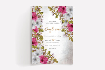 Canvas Print - save the date wedding invitation templates